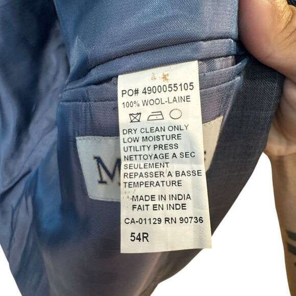 Lauren Ralph Lauren Suit Mens 54R Wool Slim Fit Two Piece Jacket Pants Moores - Picture 7 of 16